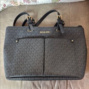 Michael Kors Black Signature Tote Bag